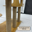 Ảnh của Trụ cào móng nhà cây cho mèo PETDECOR CT001 – Cat tree gỗ lắp ráp cao 135cm