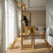 Ảnh của Trụ cào móng nhà cây cho mèo PETDECOR CT002 – Cat tree gỗ lắp ráp cao 170cm