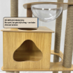 Ảnh của Trụ cào móng nhà cây cho mèo PETDECOR CT003 – Cat tree gỗ MDF lắp ráp cao 159cm