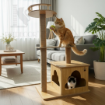 Ảnh của Trụ cào móng nhà cây cho mèo PETDECOR CT007 – Cat tree gỗ lắp ráp nhỏ gọn