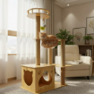 Ảnh của Trụ cào móng cho mèo PETDECOR CT008 – Cat tree gỗ lắp ráp có cầu nôi – Cao 104cm